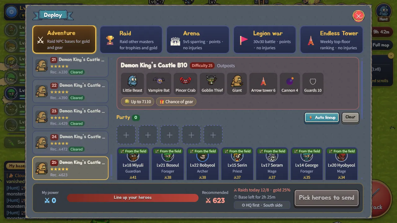 Take down 30 levels of NPC bases